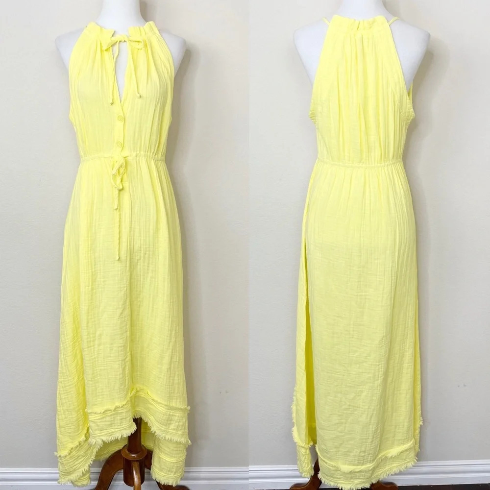 Everyday Ritual Crissie Hi Lo Dress - Pineapple Cotton Bubble Gauze — image 3 of 8